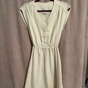 1980’s vintage cream linen dress